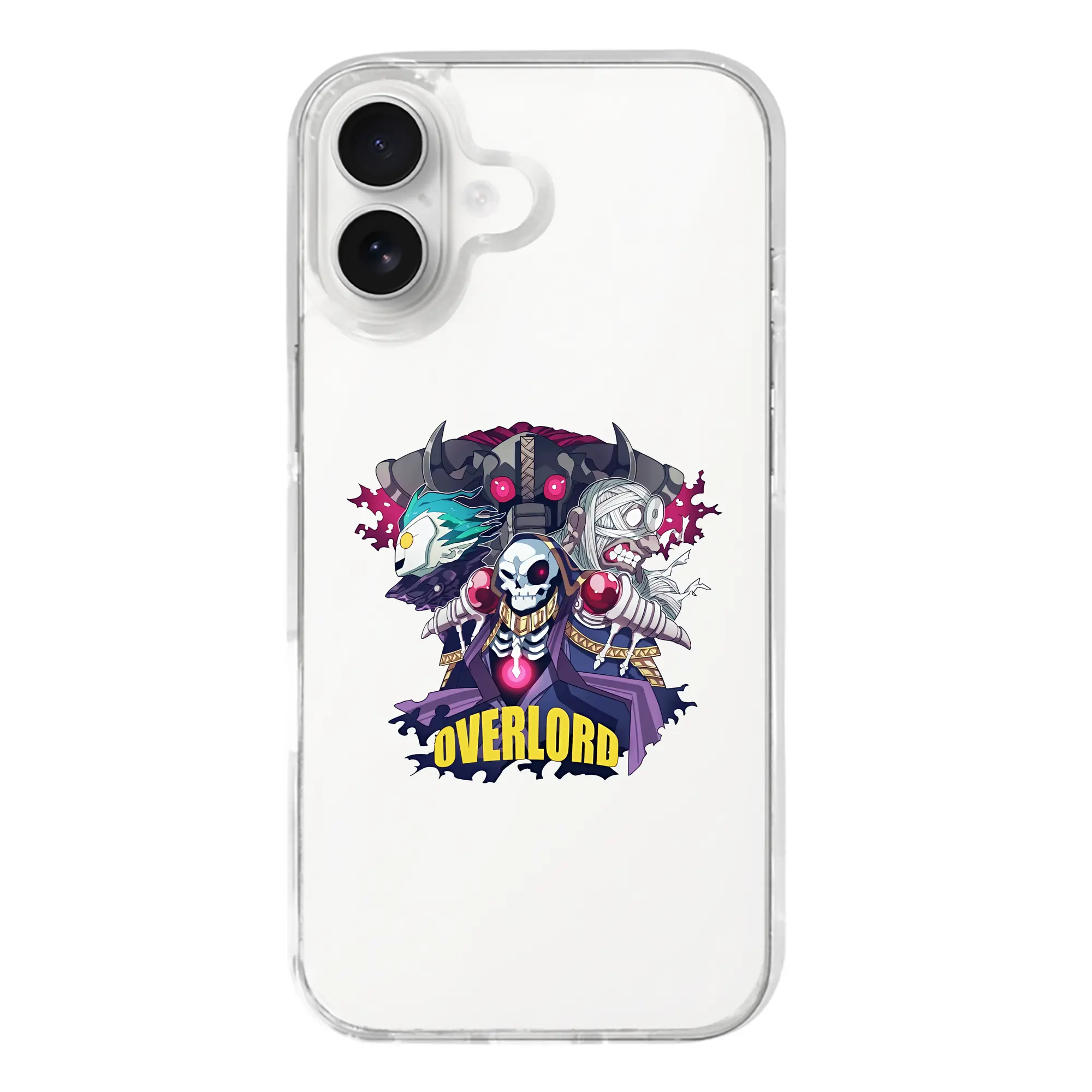 オーバーロード グッズ アインズ・ウール・ゴウン - iPhone 17シリーズ 透明スマホケース – 薄型・耐衝撃・精密フィット保護カバー